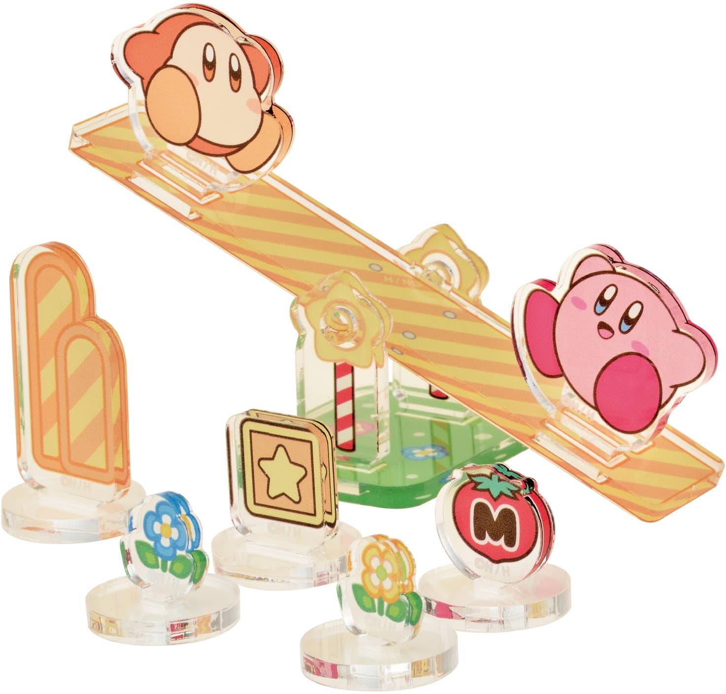 Ensky Diorama Sea-Saw (Kirby and Waddle Dee) Kirby Moving Acrylic Diorama Stand | 4970381476083