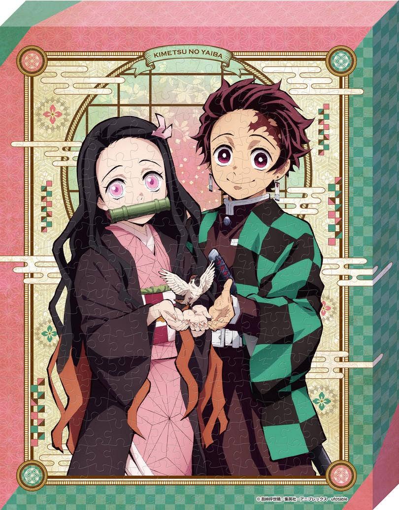 Ensky Puzzle Tanjiro and Nezuko Demon Slayer Artboard Jigsaw Puzzle - Canvas Style (ATB-37) | 4970381510541