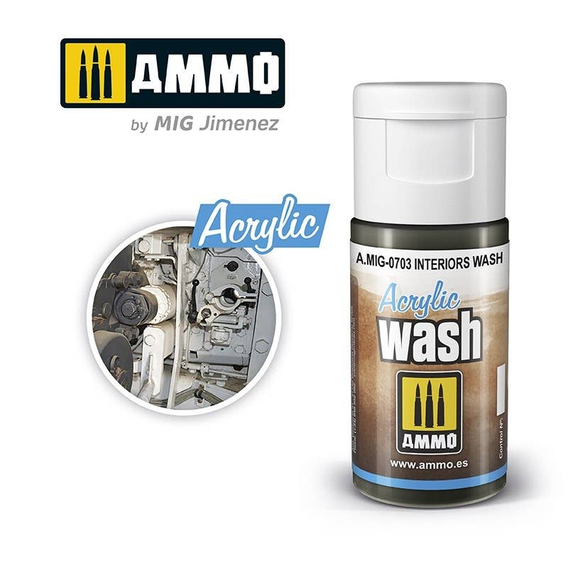 Ammo Mig Interiors Acrylic Wash | 8432074007036