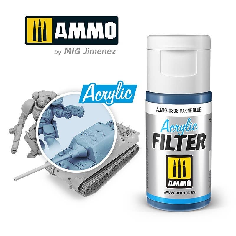 Ammo Mig Marine Blue Acrylic Filter | 8432074008088