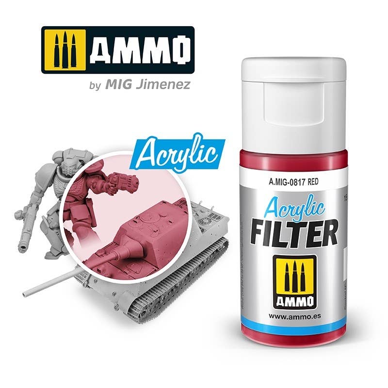 Ammo Mig Red Acrylic Filter | 8432074008170