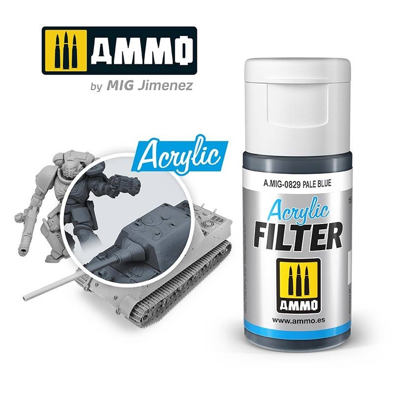 Ammo Mig Pale Blue Acrylic Filter | 8432074008293