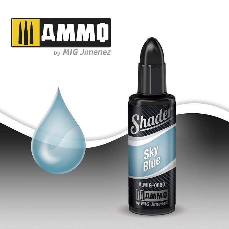 Ammo Mig Acrylic Shader 10ml - Sky Blue Shader | 8432074008606
