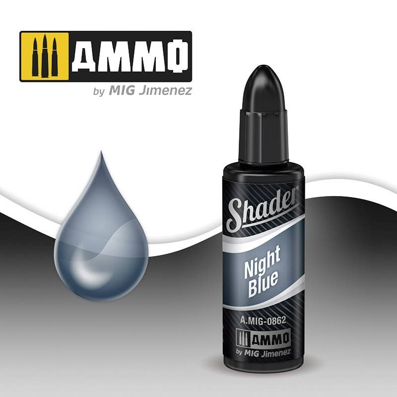 Ammo Mig Acrylic Shader 10ml - Night Blue Shader | 8432074008620