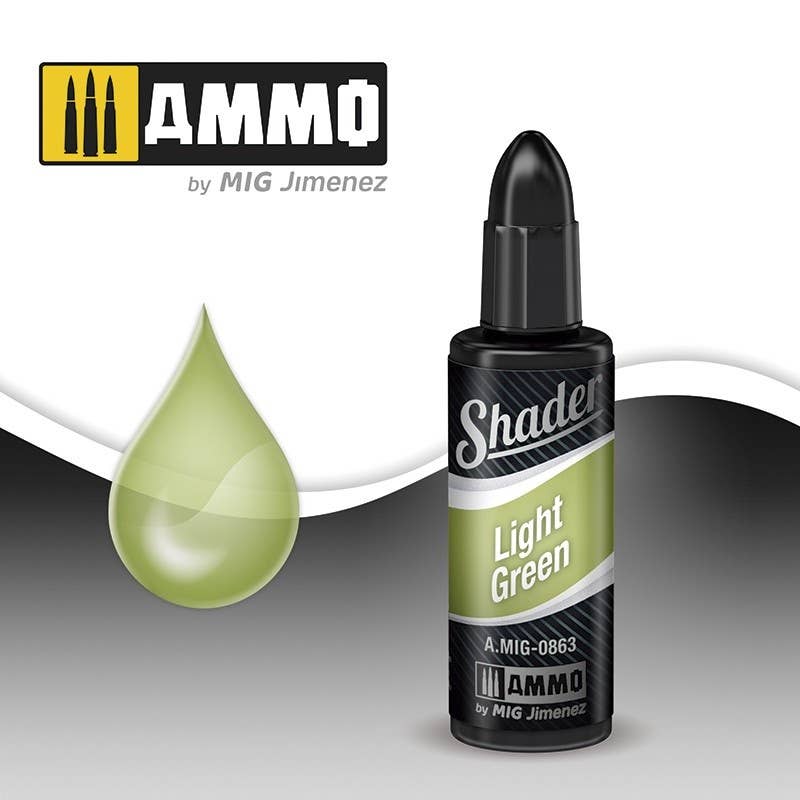 Ammo Mig Acrylic Shader 10ml - Light Green Shader | 8432074008637