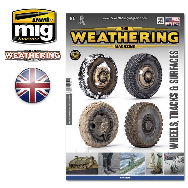 Ammo Mig The Weathering Magazine No 25: Wheels, Tracks & Surfaces (English) | 8432074045243
