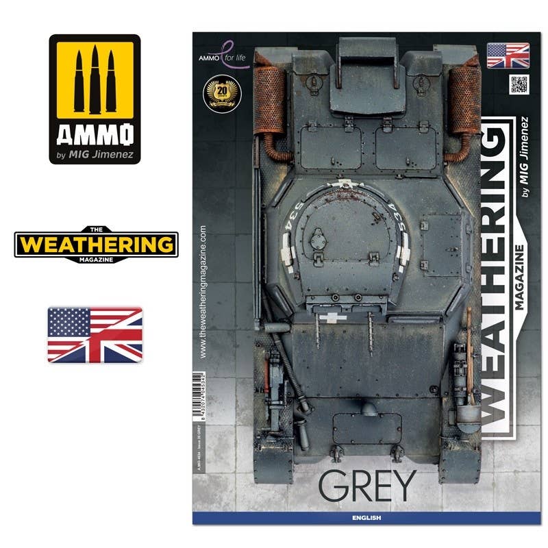 AMMO MIG THE WEATHERING MAGAZINE #35 – Grey ENGLISH | 8432074045342