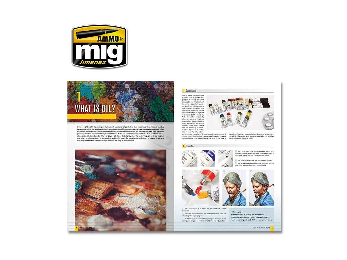 Ammo Mig How Paint with Oils - Ammo Modelling Guide (English) | 8432074060437