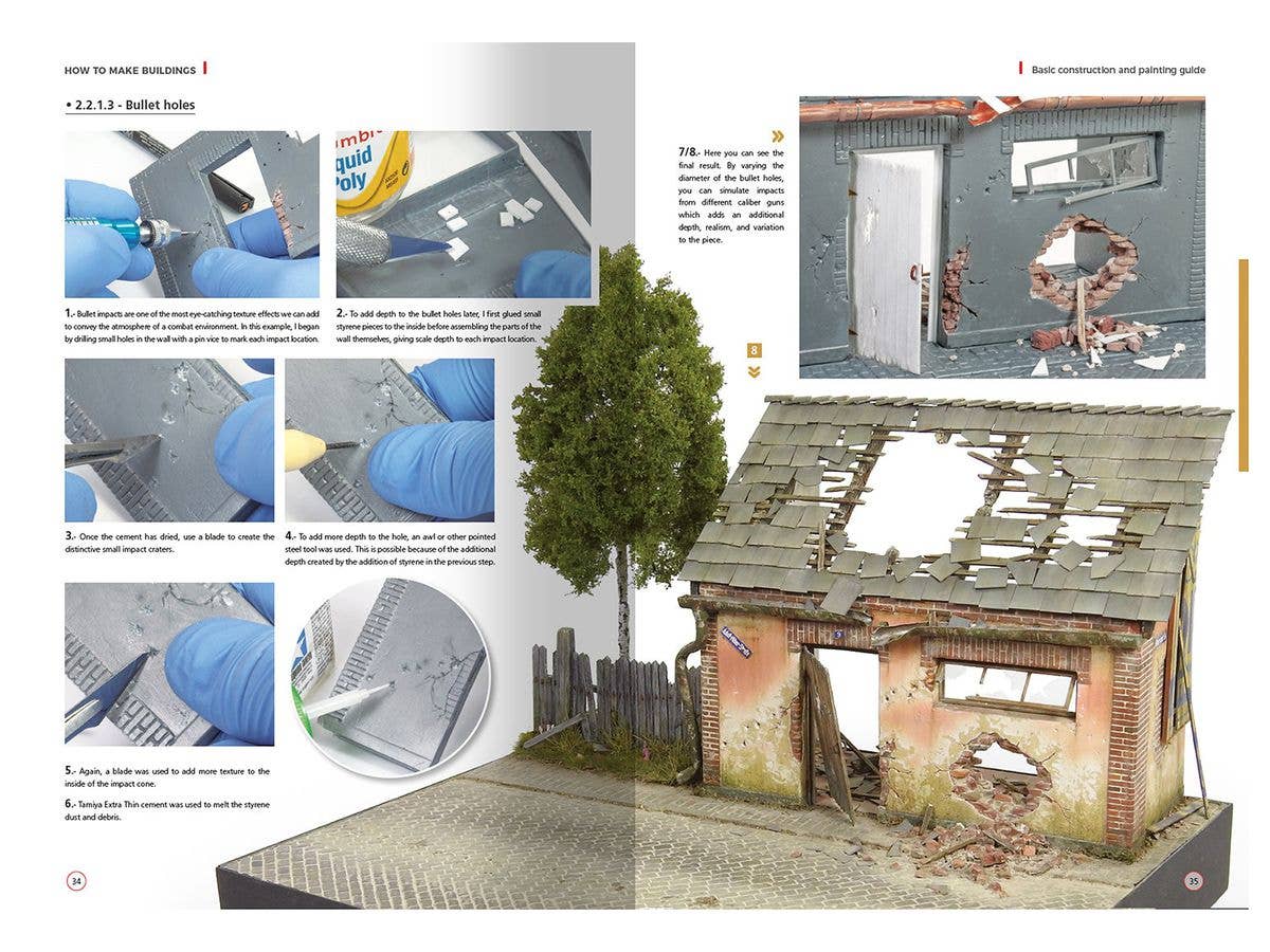 Ammo Mig How to Make Buildings - Basic Construction (English) | 8432074061359