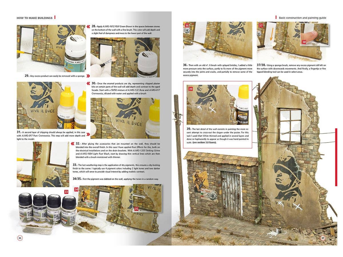 Ammo Mig How to Make Buildings - Basic Construction (English) | 8432074061359