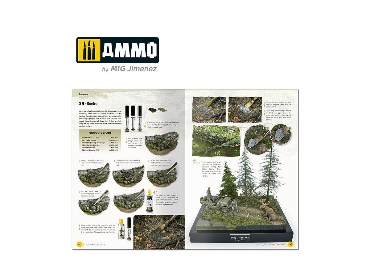 Ammo Mig How To Make Vignettes Basic Guide (English) | 8432074061380