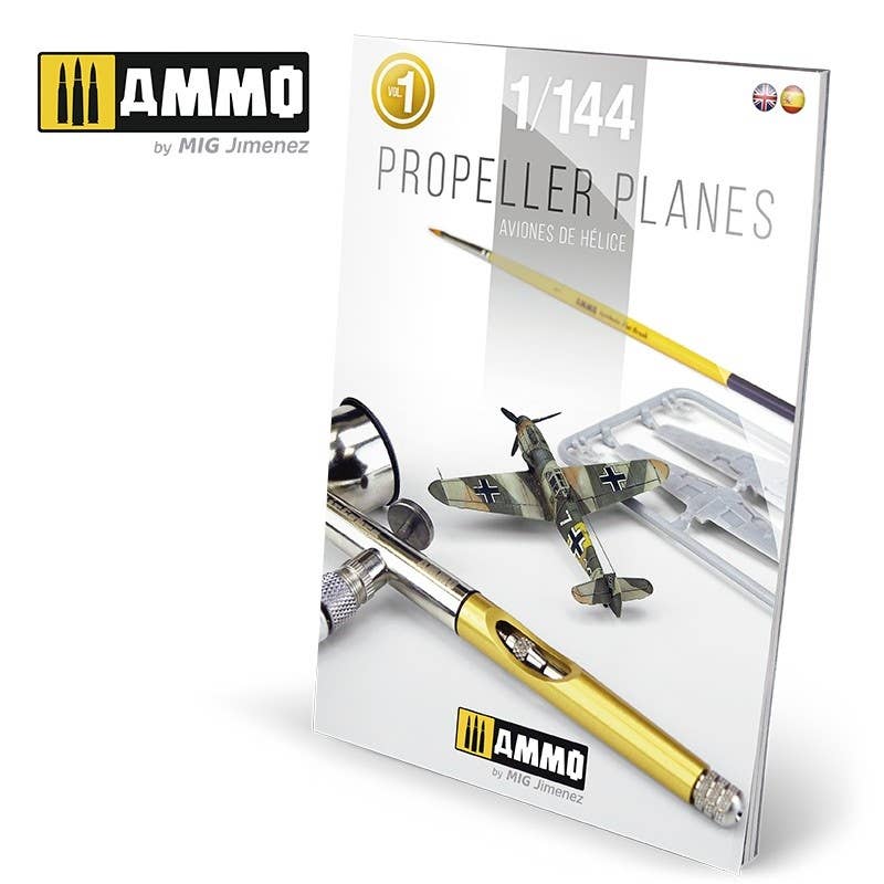 Ammo Mig Propeller Planes 1/144 Vol. 1 (English, Spanish) | 8432074061441