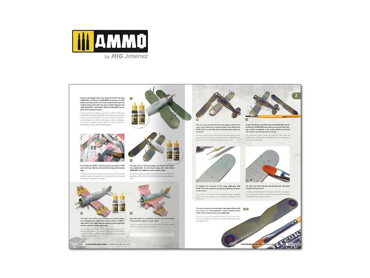Ammo Mig Propeller Planes 1/144 Vol. 1 (English, Spanish) | 8432074061441