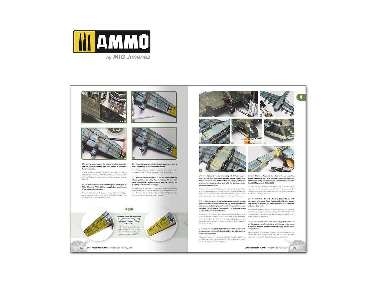Ammo Mig Propeller Planes 1/144 Vol. 1 (English, Spanish) | 8432074061441