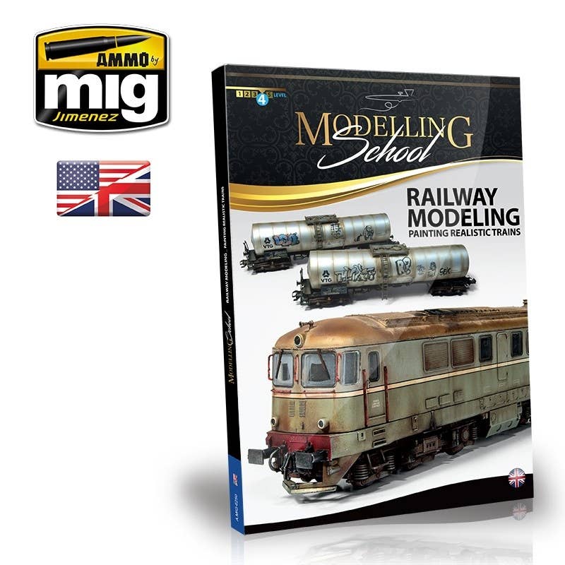 Ammo Mig Modelling School: Railway Modelling Painting Realistic Trains (English) | 8432074062509