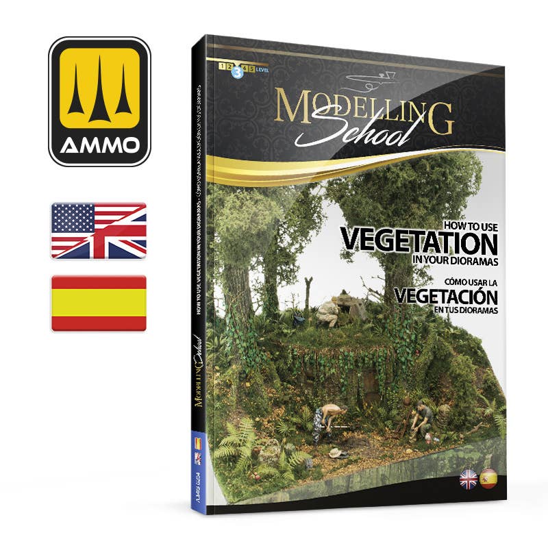 Ammo Mig MODELLING SCHOOL - How to use Vegetation in your Dioramas (English, Castellano) | 8432074062547