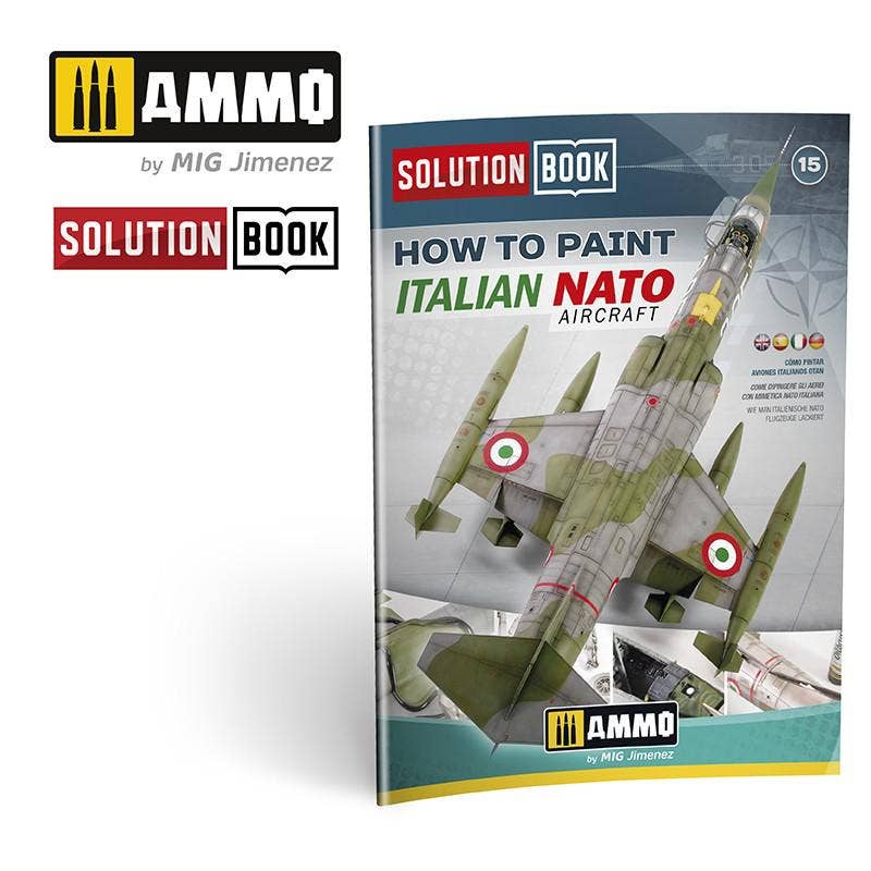 Ammo Mig How To Paint Italian NATO Aircraft Solution Book (Multilingual) | 8432074065258