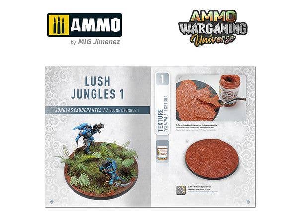 Ammo Mig AMMO WARGAMING UNIVERSE Book 07 – Lush Jungles (English, Castellano, Polski) | 8432074069263