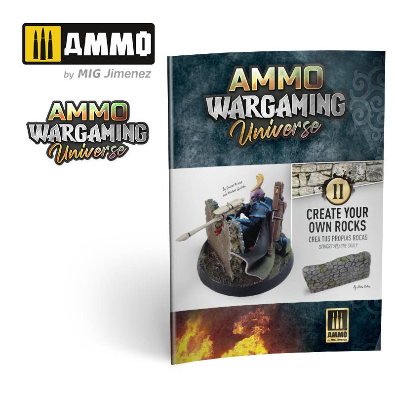 Ammo Mig AMMO WARGAMING UNIVERSE Book 11 – Create Your Own Rocks (English, Castellano, Polski) | 8432074069300