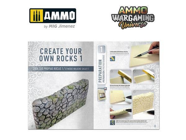 Ammo Mig AMMO WARGAMING UNIVERSE Book 11 – Create Your Own Rocks (English, Castellano, Polski) | 8432074069300
