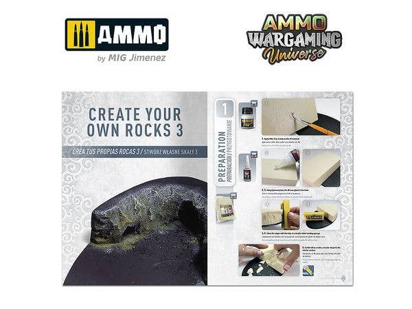 Ammo Mig AMMO WARGAMING UNIVERSE Book 11 – Create Your Own Rocks (English, Castellano, Polski) | 8432074069300
