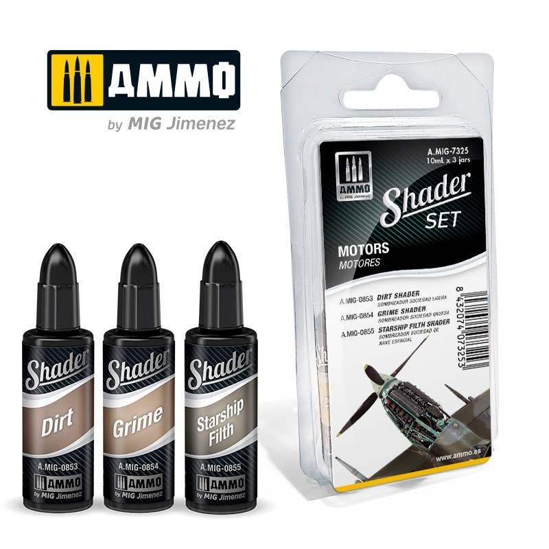 Ammo Mig Acrylic Shader Set - Motors | 8432074073253