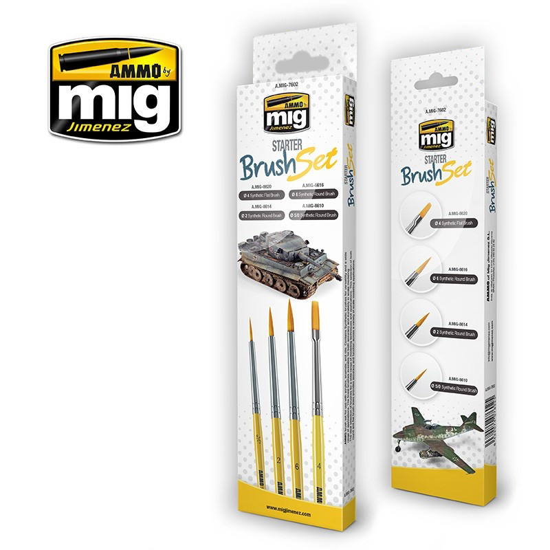 Ammo Mig Starter Brush Set | 8432074076025