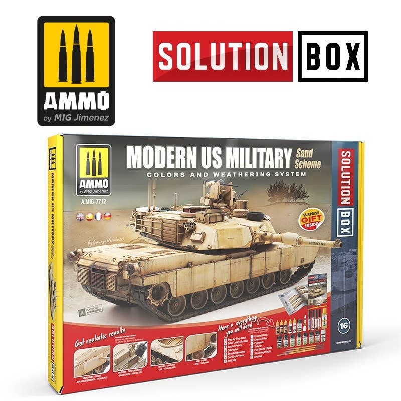 Ammo Mig Modern US Military Sand Scheme Solution Box | 8432074077121