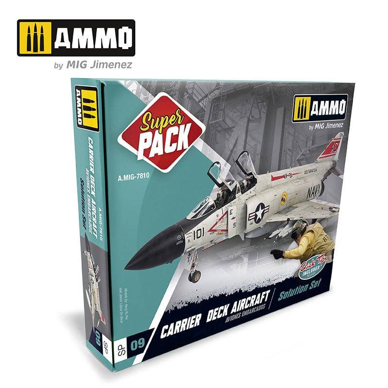 Ammo Mig Carrier Deck Aircraft Super Pack Solution Set | 8432074078104
