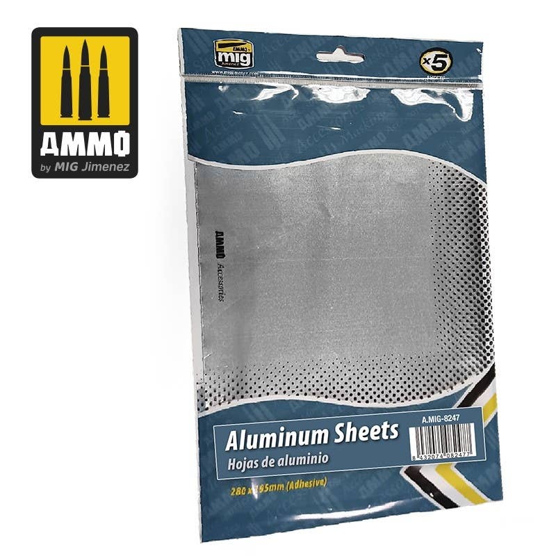 Ammo Mig Adhesive Aluminium Sheets (280x195 mm) | 8432074082477