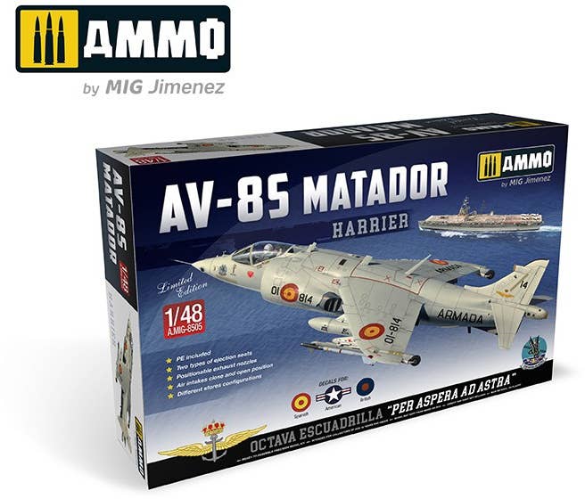 Ammo Mig 1/48 Scale Harrier Av-8S Matador | 8432074085058