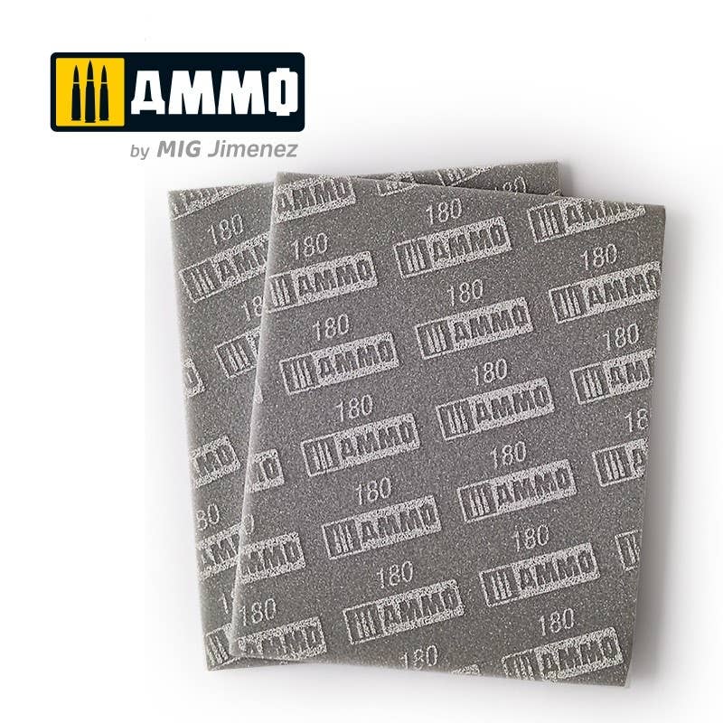 Ammo Mig Sanding Sponge Sheet (180) | 8432074085560