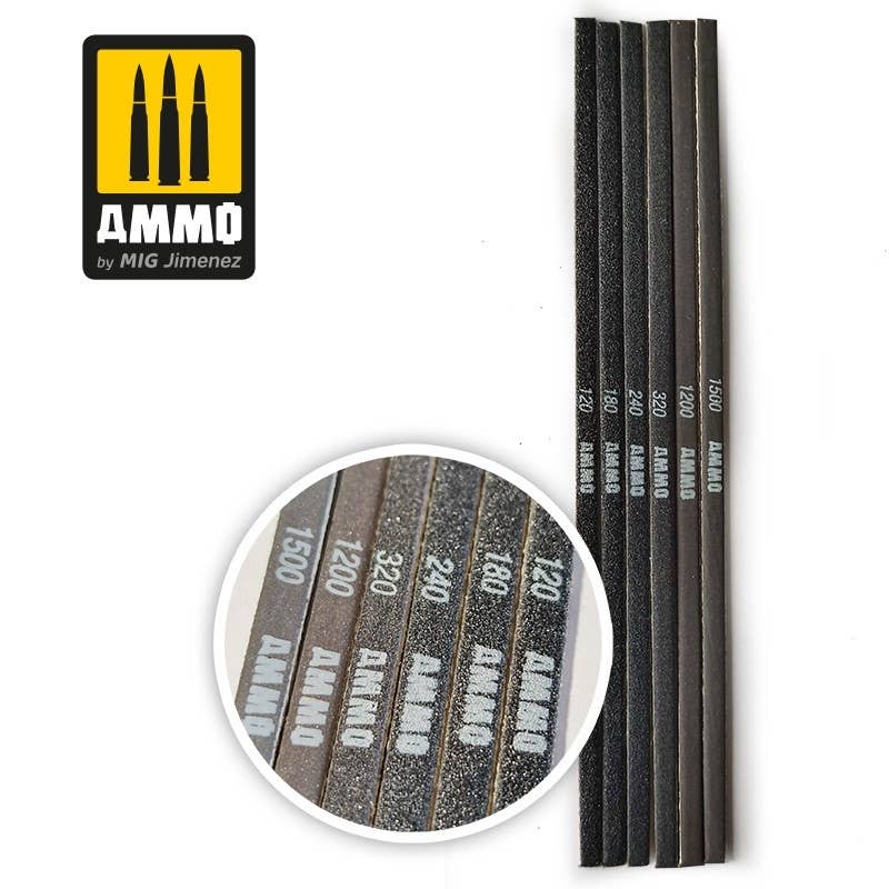 Ammo Mig Contour Sanding Stick (120/180/240/320/1200/1500) | 8432074085683