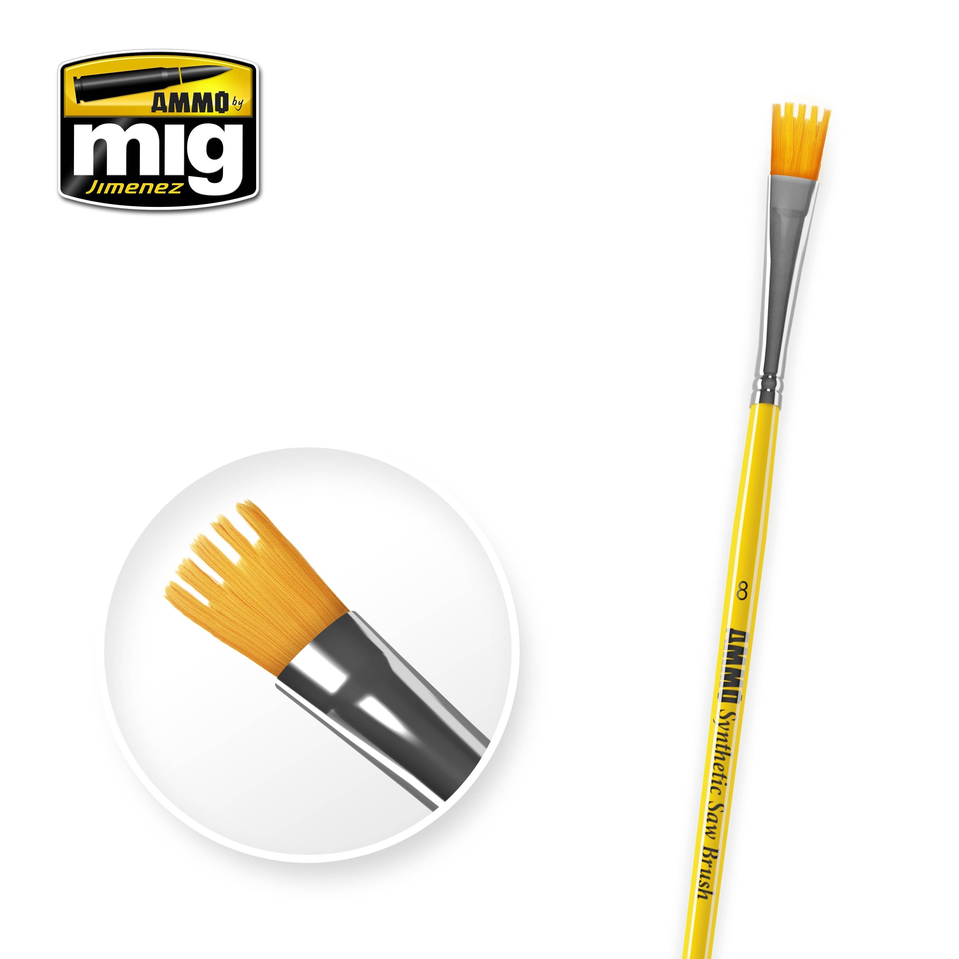 Ammo Mig Synthetic Saw Brush, 8 | 8432074085850