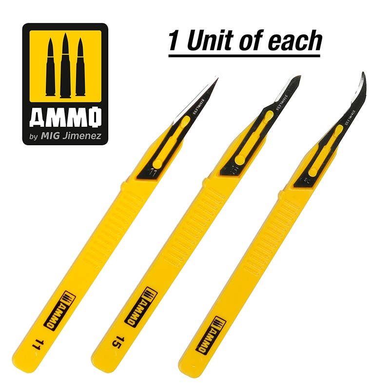 Ammo Mig Mini Blade Set (1 of each) | 8432074086918