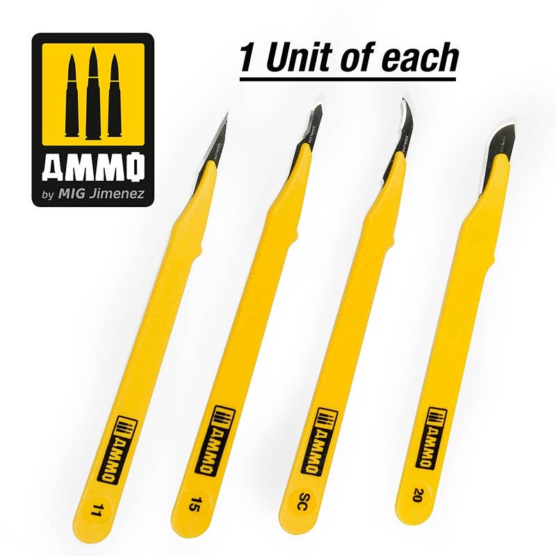 Ammo Mig Standard Blade Set (1 of each) | 8432074086963
