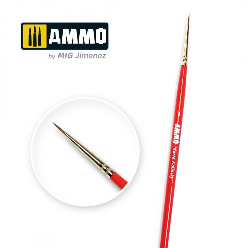 Ammo Mig Ammo Marta Kolinsky Brush, 1 | 8432074087113