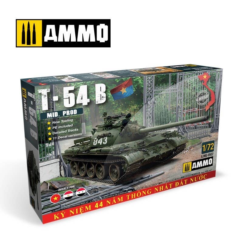 Ammo Mig 1/72 Scale T-54B Mid. Prod. Model Kit | 8432074085027