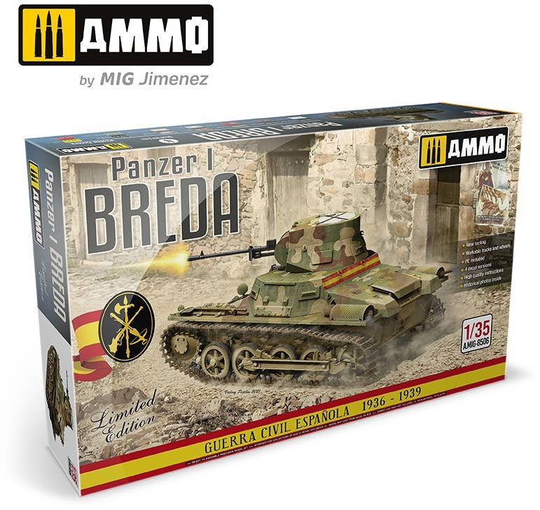 Ammo Mig 1/35 Scale Panzer I Breda, Spanish Civil War 1936 - 1939 | 8432074085065