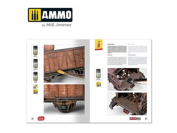 Ammo Mig AMMO RAIL CENTER SOLUTION BOOK #01 - GERMAN TRAINS. All Weathering Products | 8432074113003