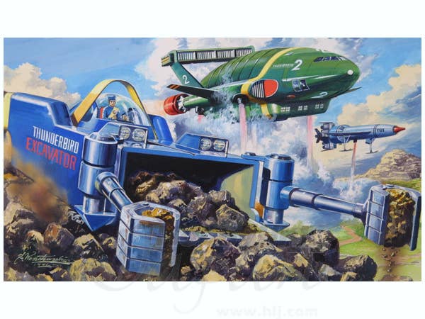 Aoshima Thunderbird EXCAVATOR & PILOT Set | 4905083008713