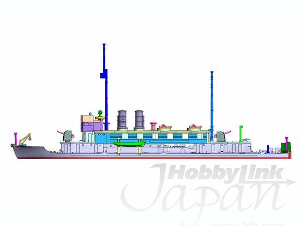 Aoshima 1/700 IJN GUN BOAT SetA / HIRA | 4905083045473