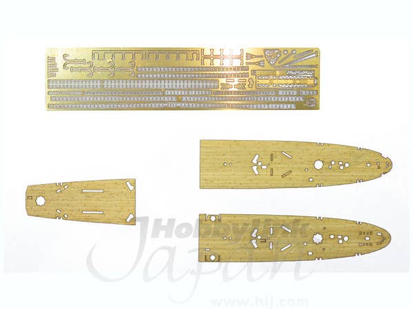 Aoshima 1/700 IJN KATORI CLASS WOODEN DECK SHEET & Photoetched Parts Set | 4905083050279