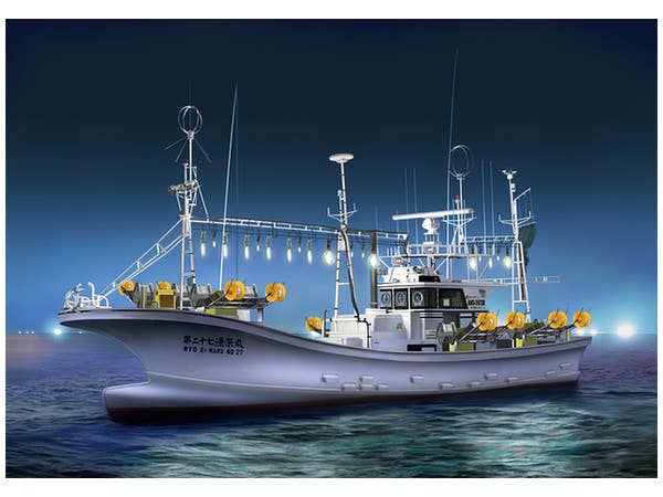 Aoshima 1/64 SQUID FISHING BOAT | 4905083050309