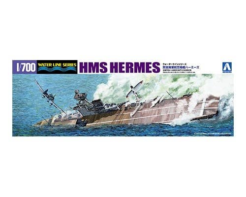 Aoshima 1/700 LIMITED British Aircraft Carrier HMS HERMES BATTLE OF CEYLON SEA | 4905083051009