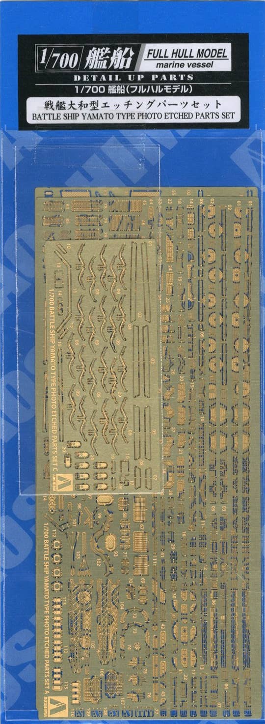 Aoshima 1/700 Battleship YAMATO Type Photoetched Parts Set | 4905083052655