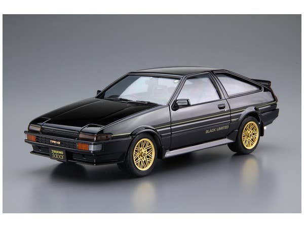 Aoshima 1/24 Toyota AE86 SPRINTER TRUENO GT-APEX BLACK LIMITED '86 | 4905083054819