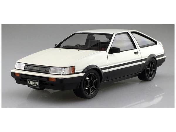 Aoshima 1/24 Toyota AE86 LEVIN '83 WHITE/BLACK | 4905083054956
