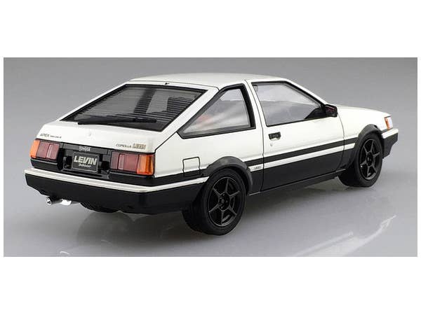 Aoshima 1/24 Toyota AE86 LEVIN '83 WHITE/BLACK | 4905083054956