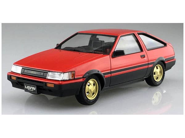 Aoshima 1/24 Toyota AE86 LEVIN '83 RED/BLACK | 4905083054963